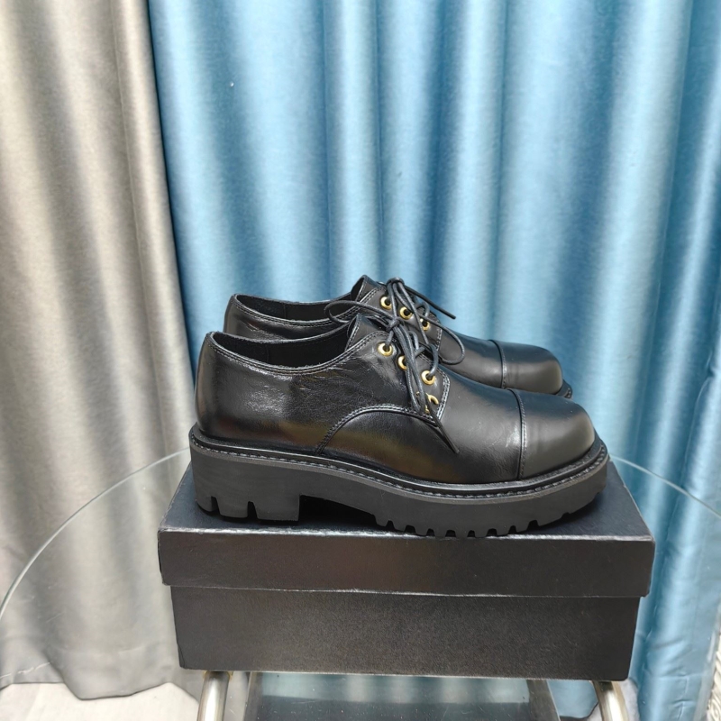 Ch*el leather shoes
